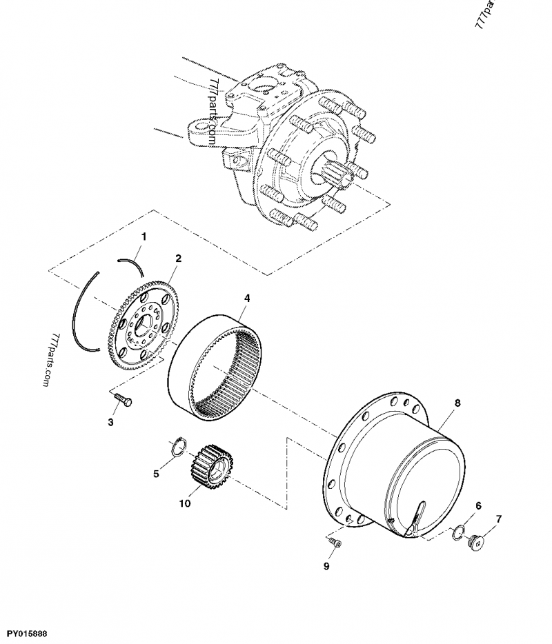 L166298 Bolt - John Deere spare part | 777parts.com