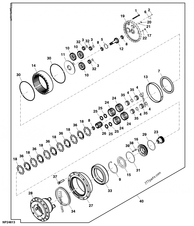 DE19918 Ball Bearing John Deere Spare Part 777parts De19918 ball bearing john deere spare part 777parts