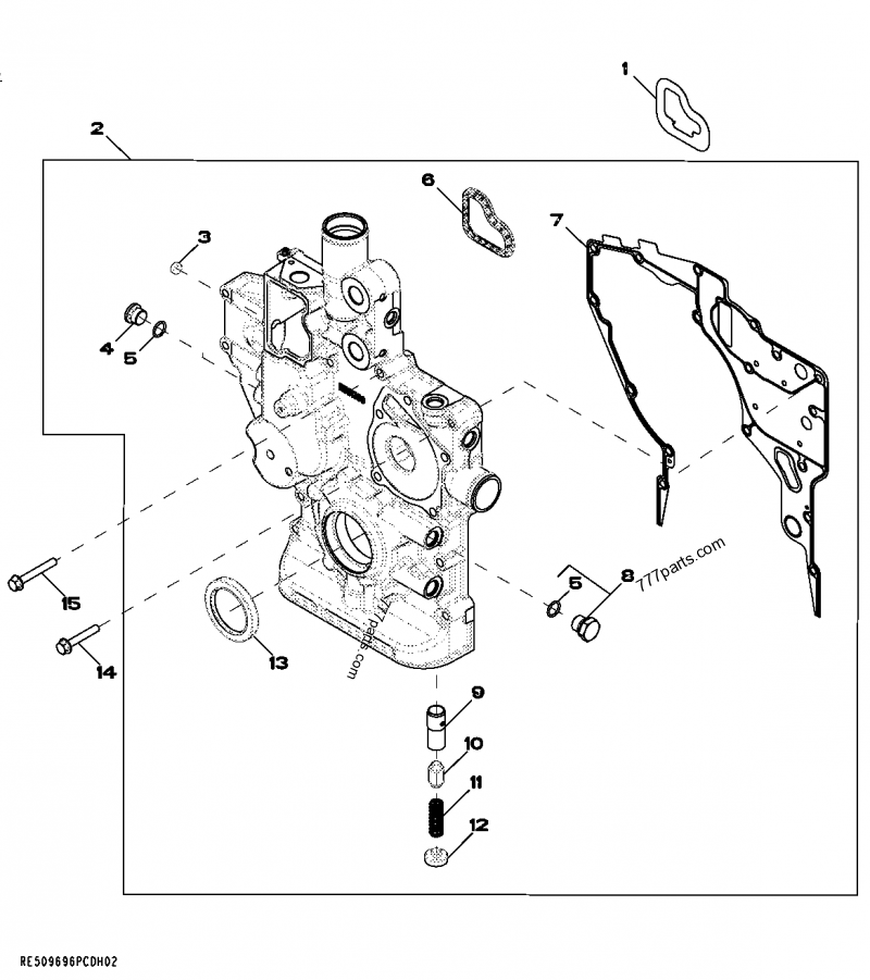 RE524837 Cover - John Deere spare part | 777parts.com