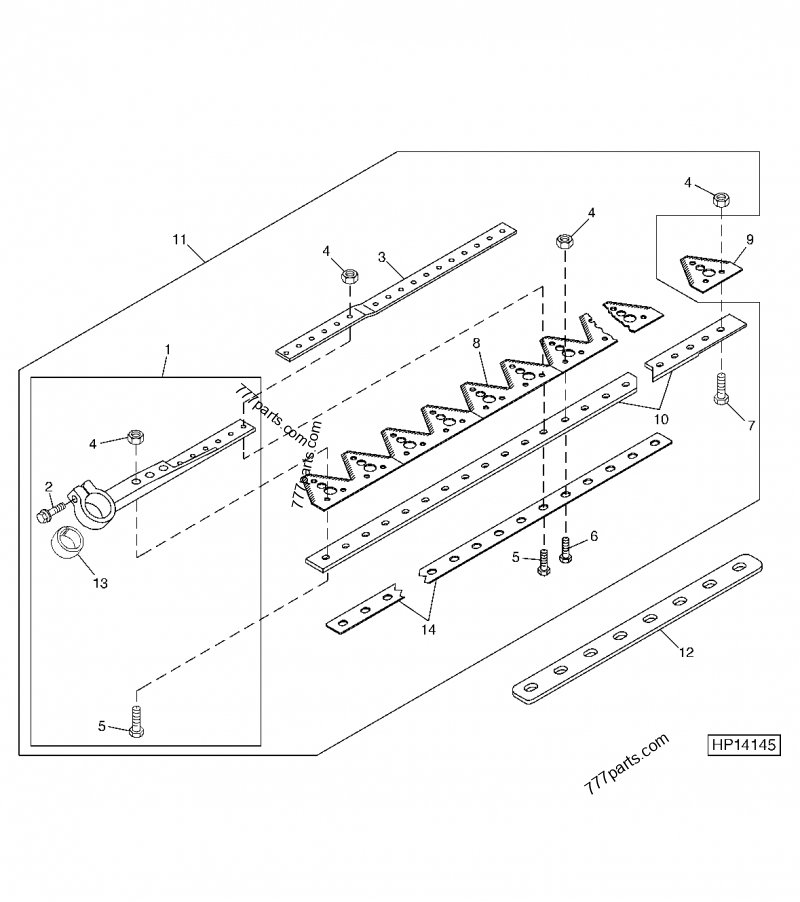 AH205715 Section John Deere spare part