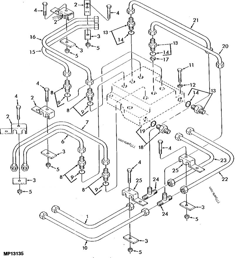 MG86555027 Line John Deere spare part