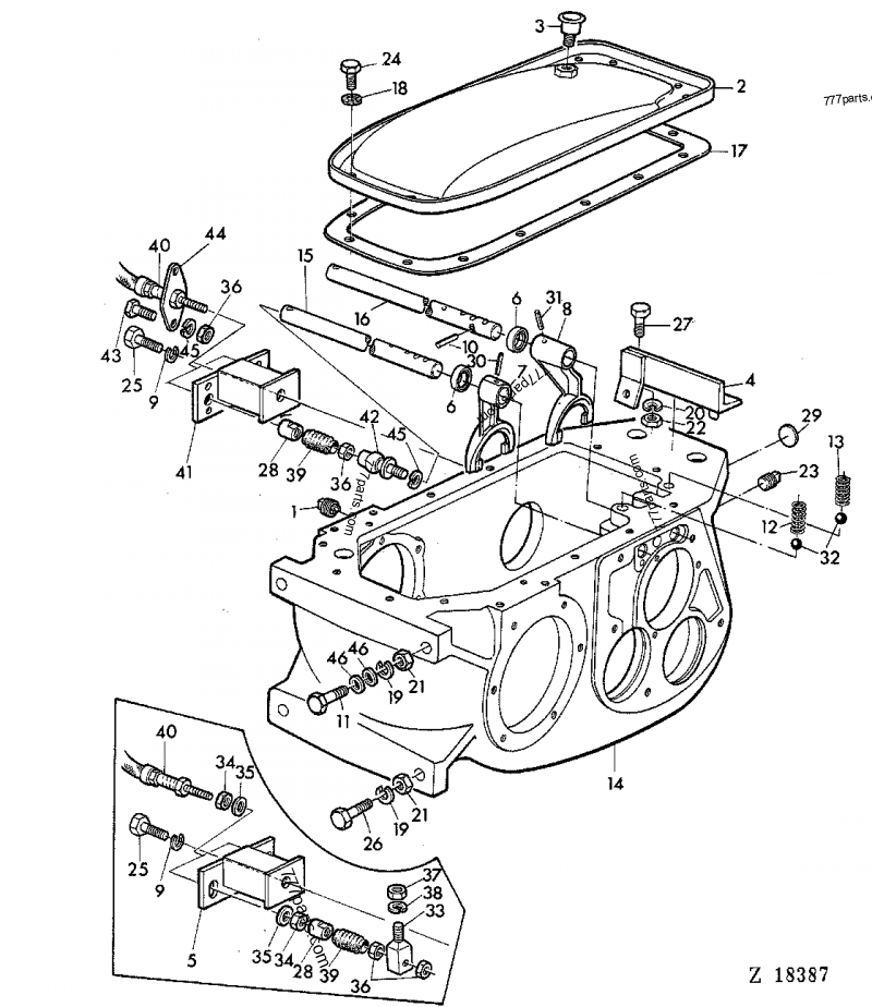 Z38439 Compression Spring - John Deere spare part | 777parts.com