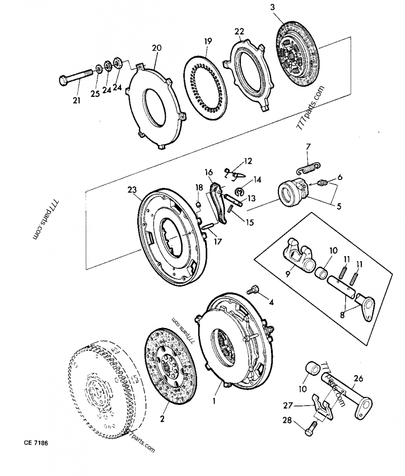 AT21675 Clutch Disk John Deere spare part