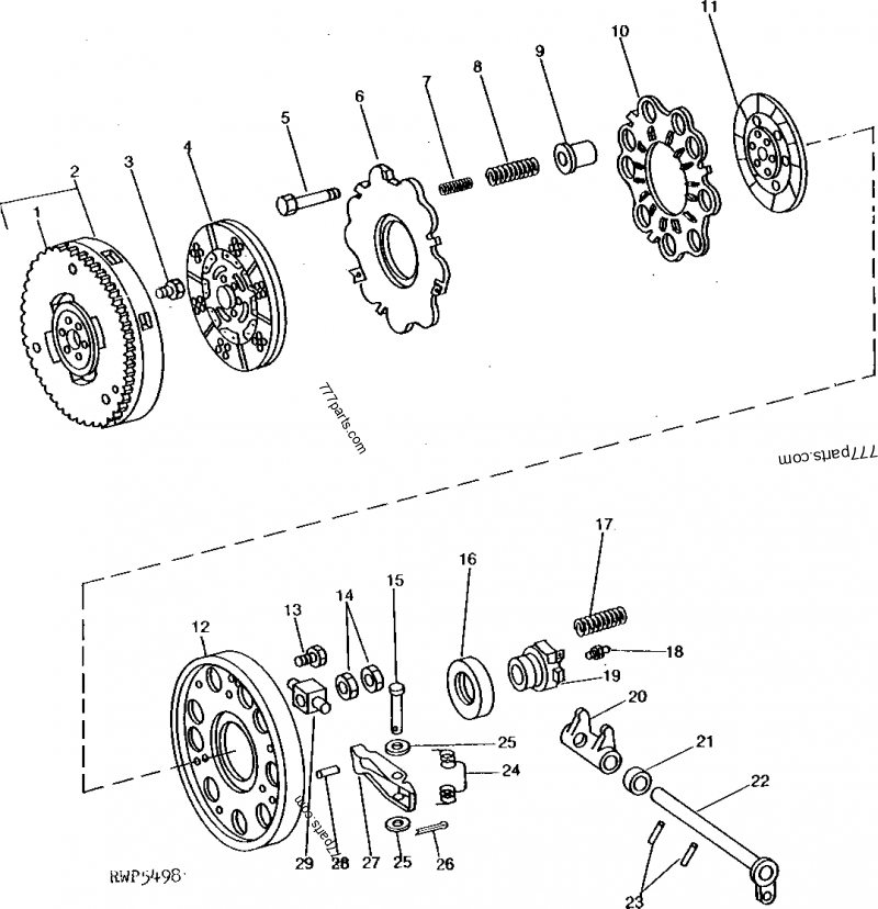 AT21675 Clutch Disk John Deere spare part