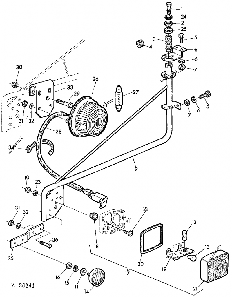 Z40443 Holder - John Deere Spare Part 