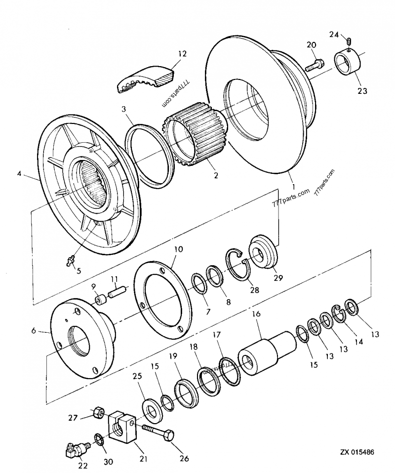 Z12512 Half Sheave - John Deere spare part | 777parts.com