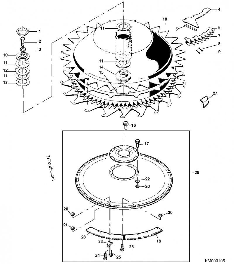 LCA67265 Driver John Deere spare part