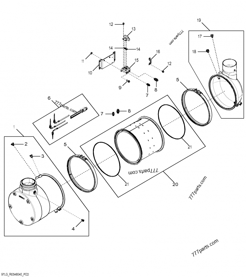 RE542028 Drain Plug John Deere spare part