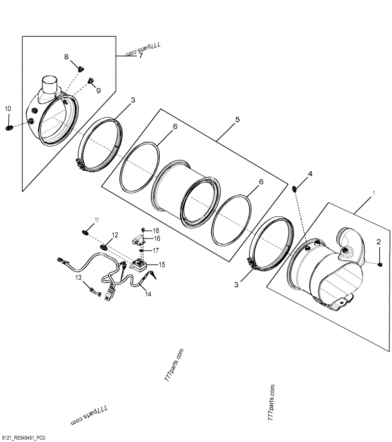 RE542028 Drain Plug John Deere spare part