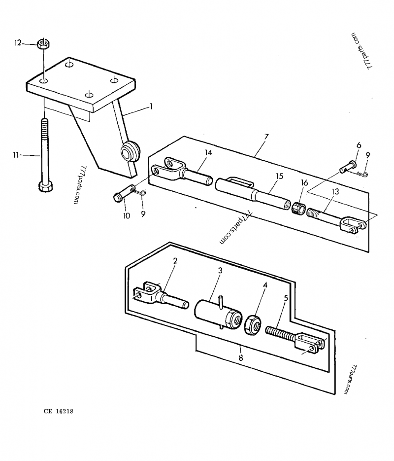 DE15221 TURNBUCKLE John Deere spare part