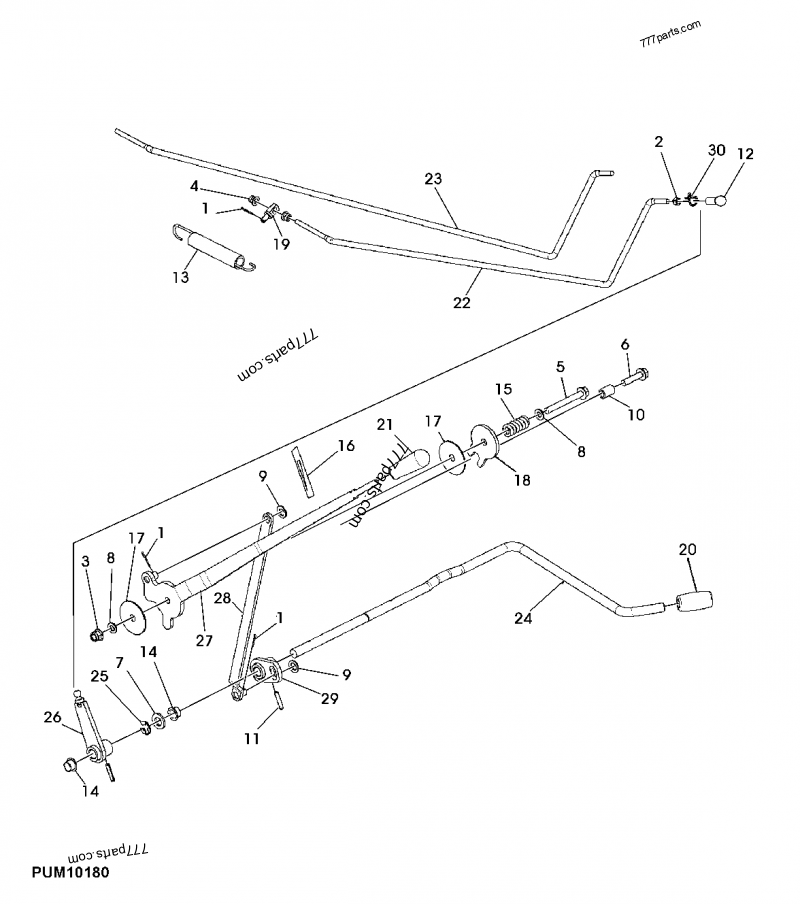 AP40363 Control Lever - John Deere spare part | 777parts.com