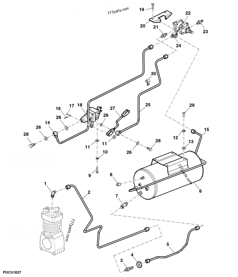 SU314272 Fitting - John Deere spare part | 777parts.com