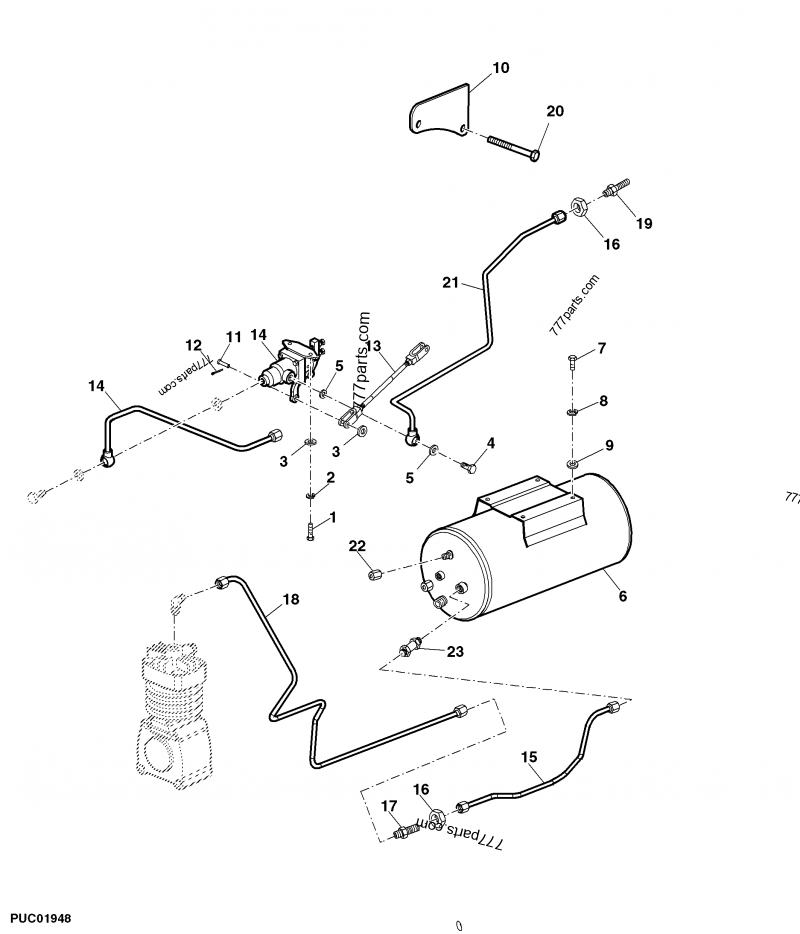 Su314272 Fitting - John Deere Spare Part 