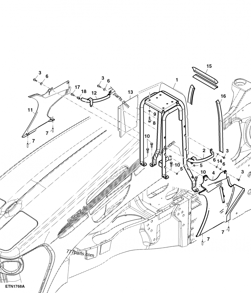 R234466 Panel - John Deere spare part | 777parts.com