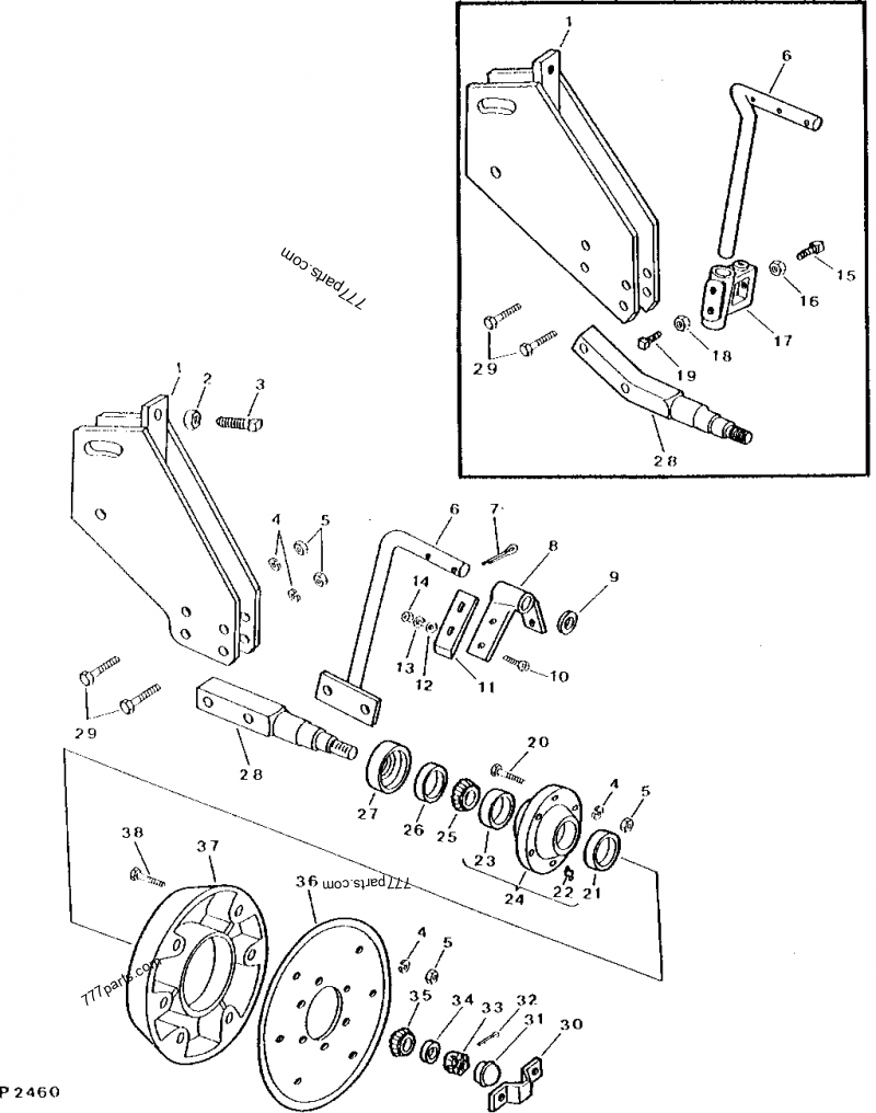 A12802 Bushing John Deere spare part