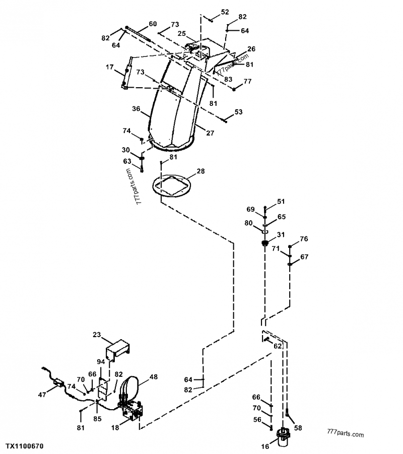 AT361634 Hydraulic Motor - John Deere spare part | 777parts.com