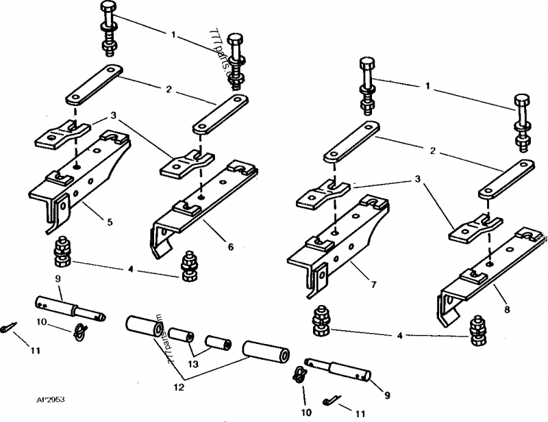 A17383 Pin John Deere spare part