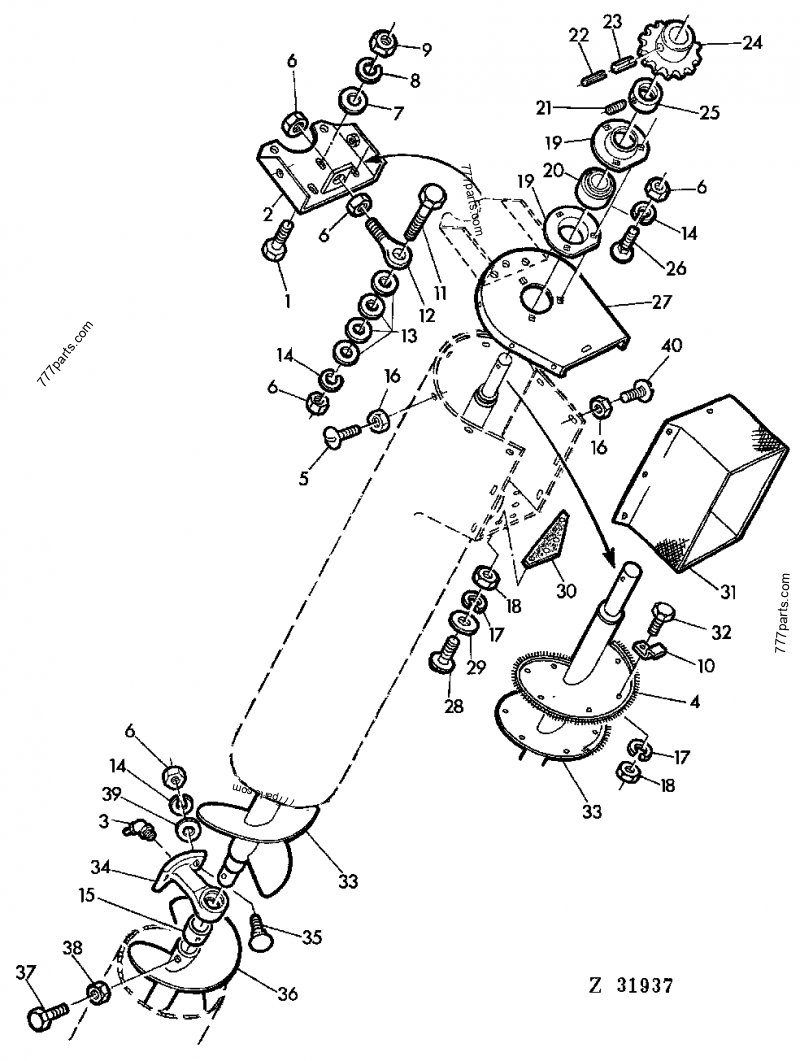 Z37227 Bushing - John Deere spare part | 777parts.com