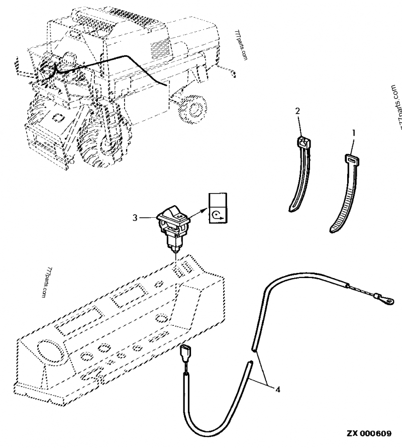 バーカウンター ELECTRICAL EQUIPMENT-REAR WHEEL DRIVE [02E11] - COMBINE John Deere