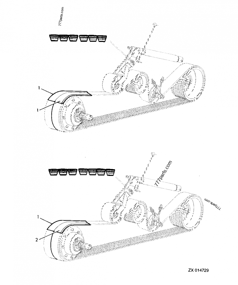 にの AZ51638 Belt Set - John Deere spare part | 777parts.com