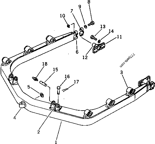 144-854-2870 SHAFT (WELDED) - 1448542870 - Komatsu spare