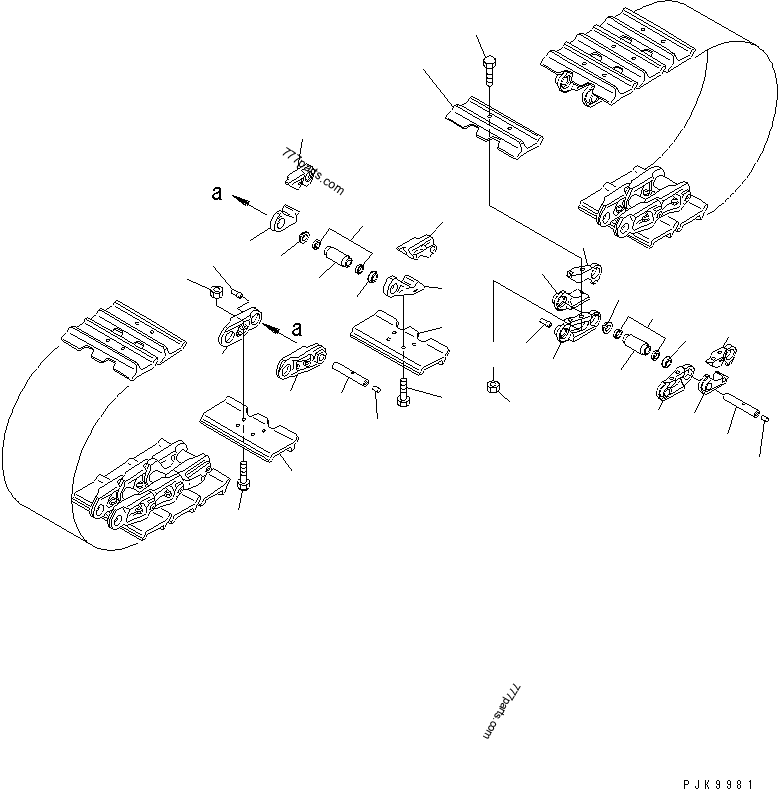 14X-32-08010 MASTER LINK K. L.H - 14x3208010 - Komatsu spare part