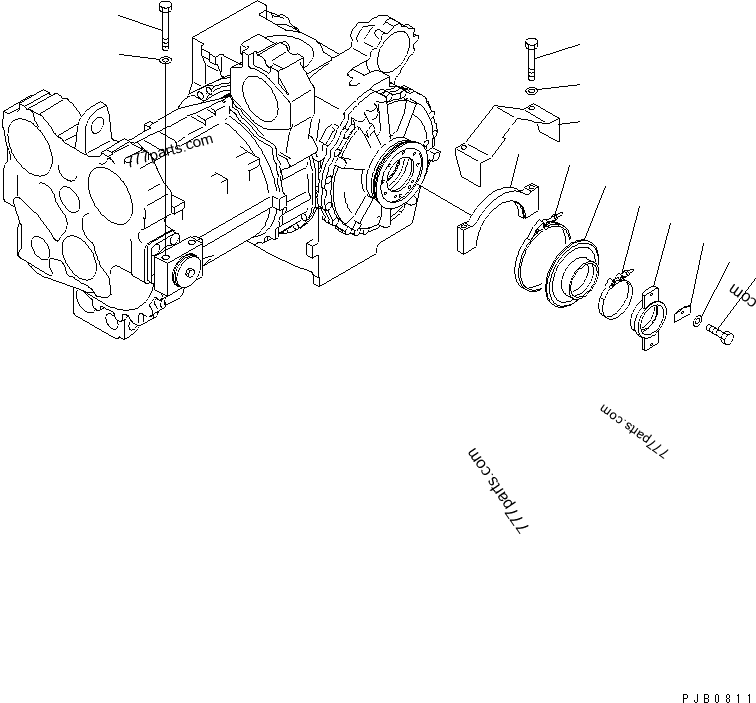 14Y-21-13190 Clamp - 14y2113190 - Komatsu spare part | 777parts.com