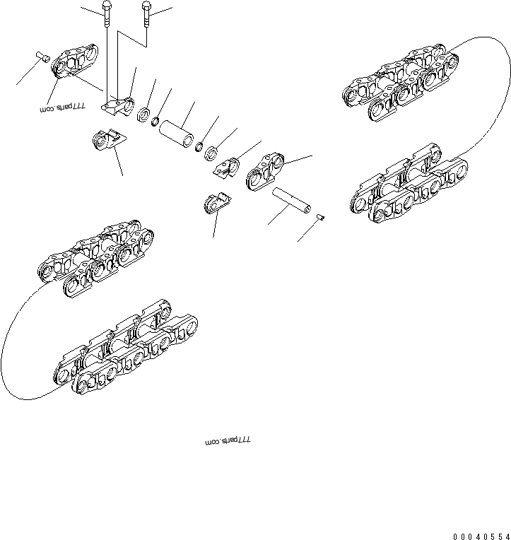 154-32-00620 TRACK LINK ASS'Y - 1543200620 - Komatsu spare part 154-32-00620 TRACK LINK ASS'Y - 1543200620 - Komatsu spare part