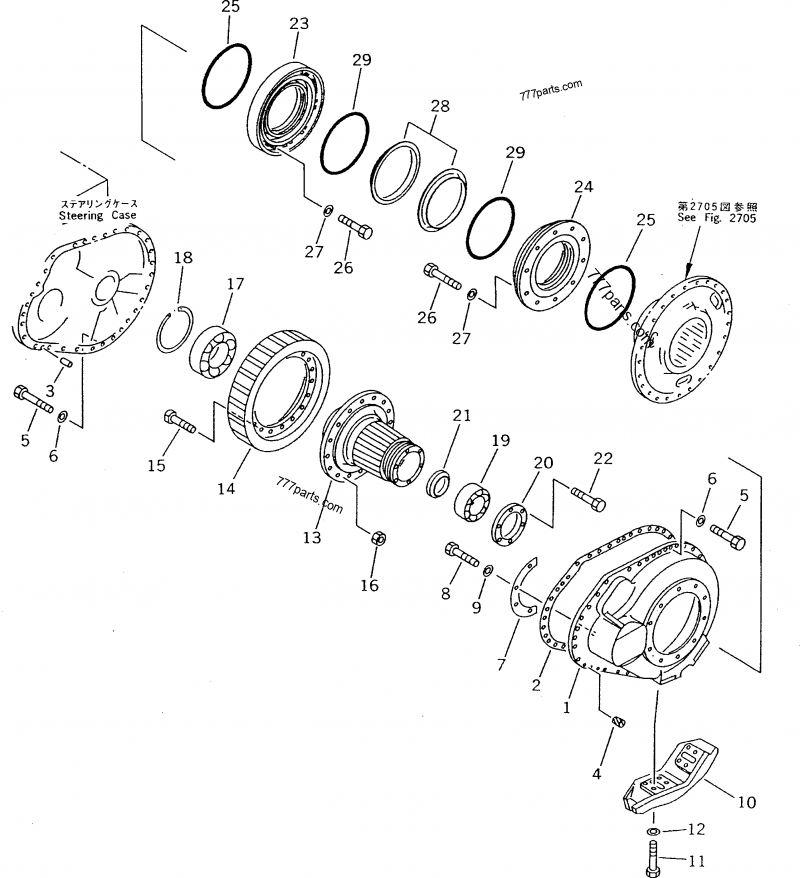 yEncase - Taurillon Lagoon / 縫製なき構造体 170-27-00023 FLOATING SEAL ASS'Y - 1702700023 - Komatsu spare part