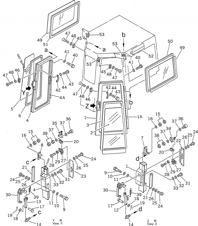 195-Z11-4520 LATCH,R.H - 195z114520 - Komatsu spare part
