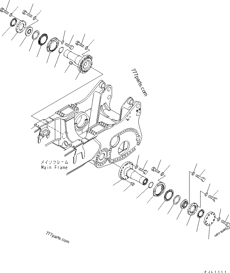 198-50-52111 Shaft - 1985052111 - Komatsu spare part | 777parts.com