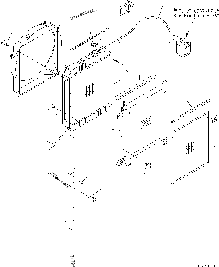 206-03-43340 HOLDING CLAMP - 2060343340 - Komatsu spare part