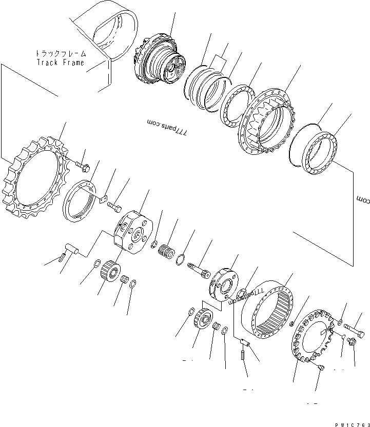 207-27-00260 FINAL DRIVE ASS'Y - 2072700260 - Komatsu spare