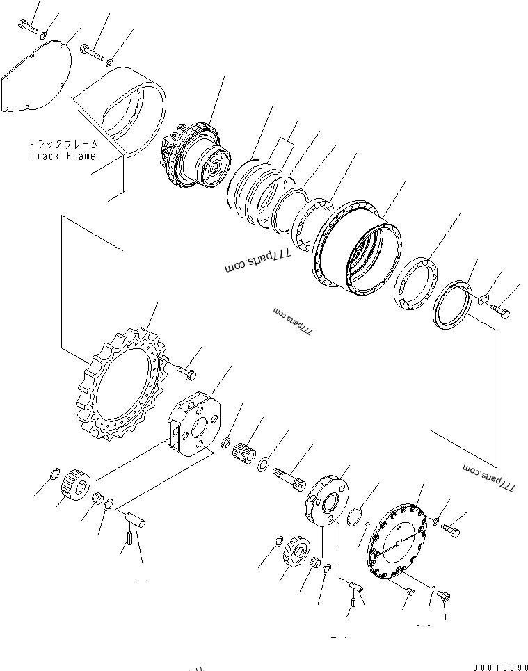 208-27-71151 Gear - 2082771151 - Komatsu spare part | 777parts.com