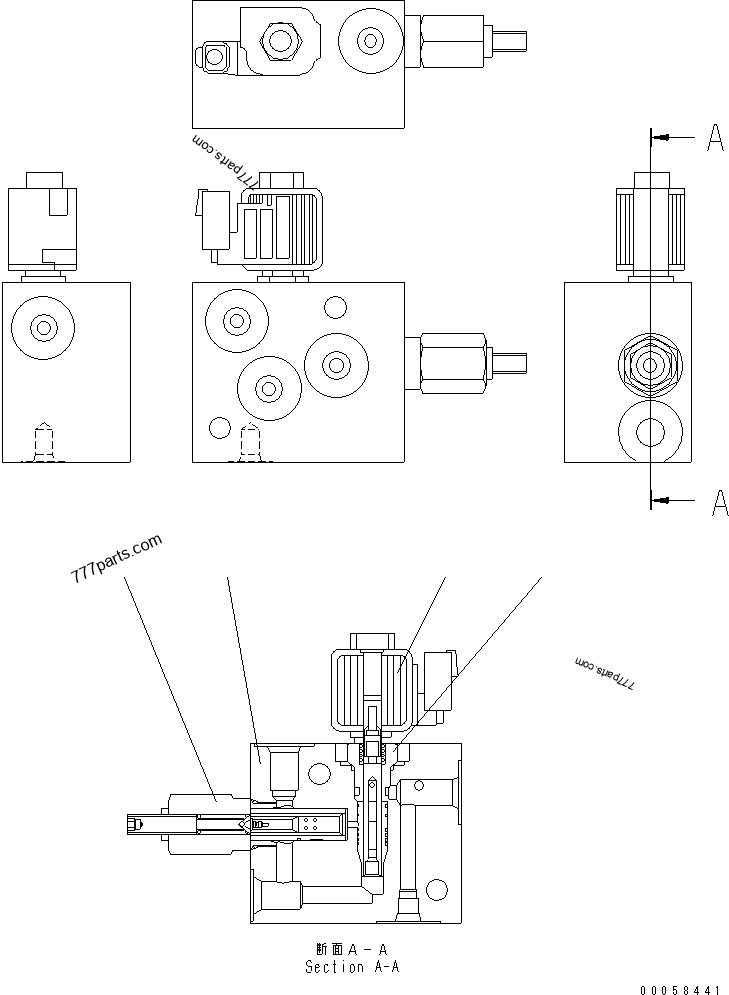 20J-62-13141 VALVE ASS'Y - 20j6213141 - Komatsu spare part