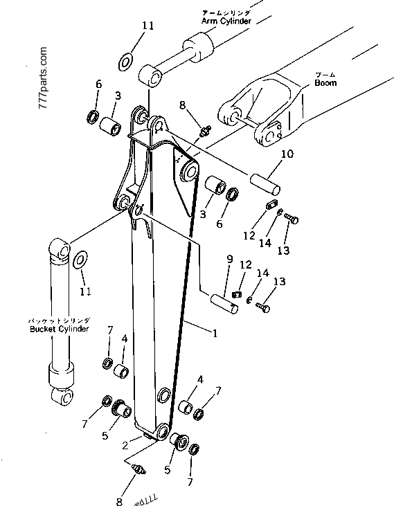 20X-70-22140 Bushing - 20x7022140 - Komatsu spare part | 777parts.com