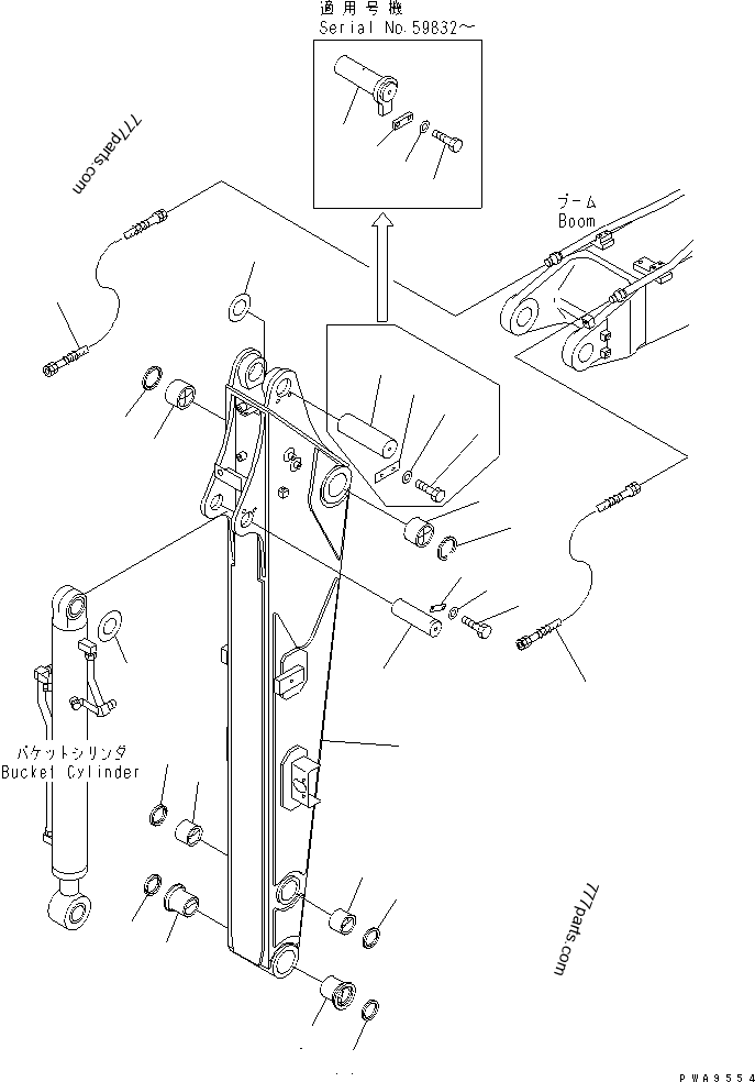20X-70-22140 Bushing - 20x7022140 - Komatsu spare part | 777parts.com