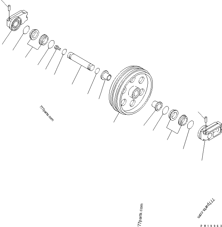 20Y-30-00030 FRONT IDLER ASS'Y - 20y3000030 - Komatsu spare part