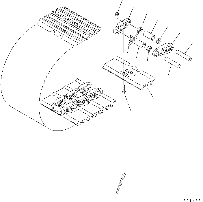 20Y-32-11123 LINK,TRACK? L.H - 20y3211123 - Komatsu spare part
