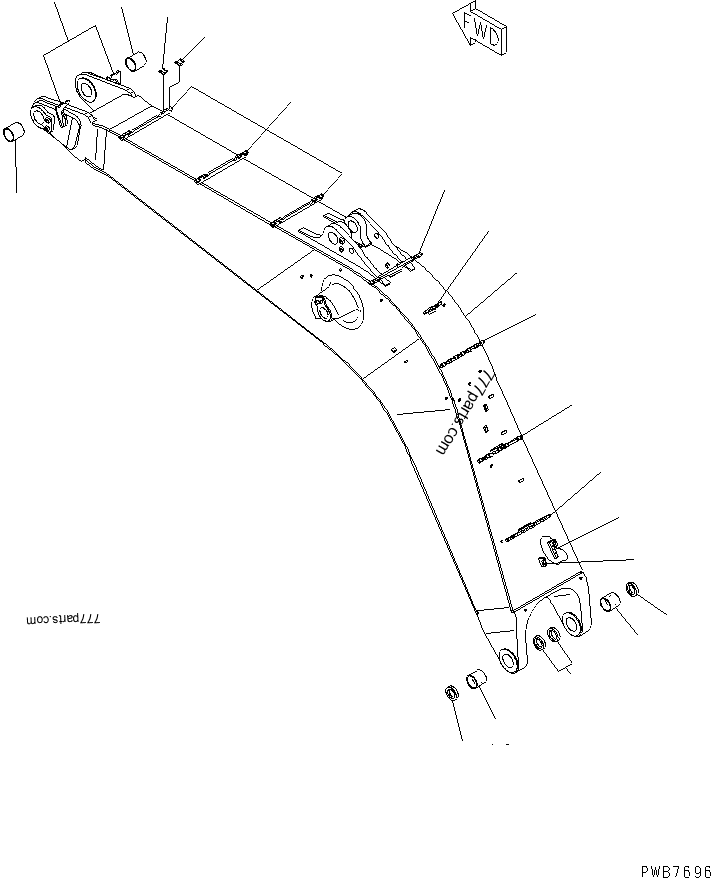 21N-70-31181 Bushing - 21n7031181 - Komatsu spare part | 777parts.com