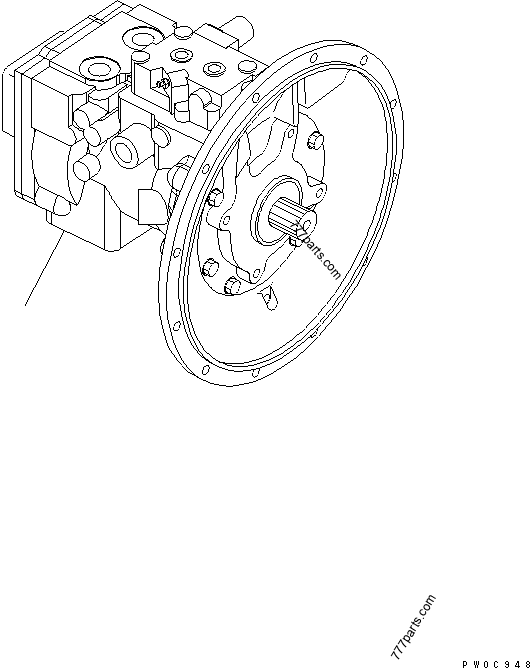 708-3T-00120) PUMP ASS'Y - 7083t00120 - Komatsu spare part