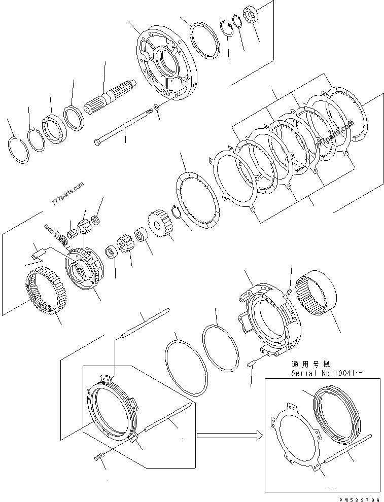 22W-15-22570 WASHER,THRUST - 22w1522570 - Komatsu spare part