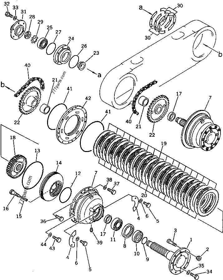 234-25-31400 CHAIN ASS'Y - 2342531400 - Komatsu spare part