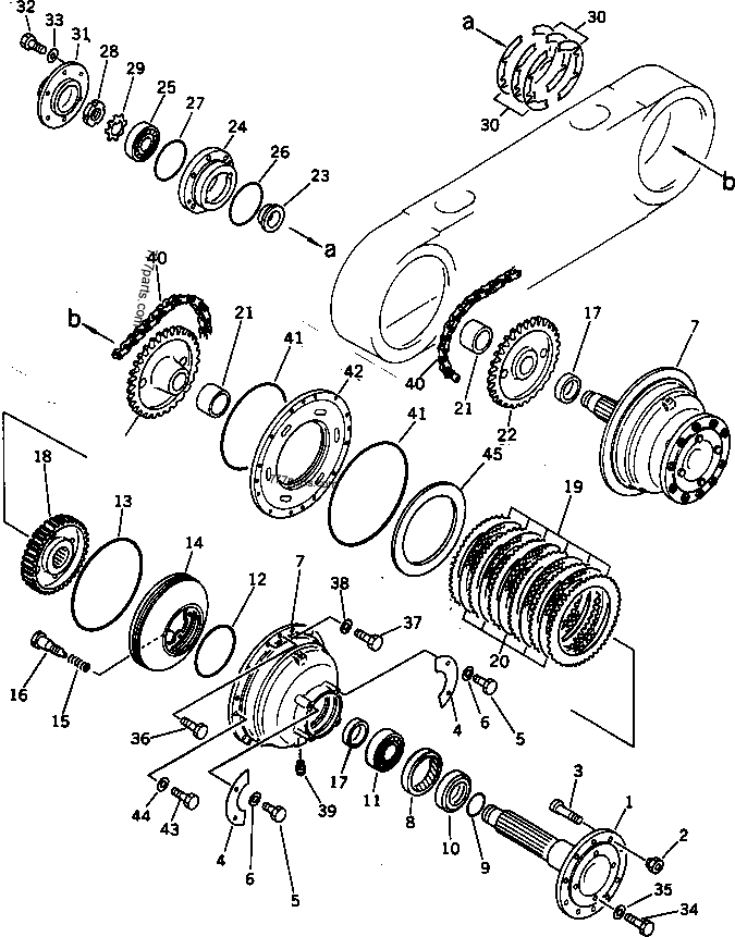 234-25-31400 CHAIN ASS'Y - 2342531400 - Komatsu spare part