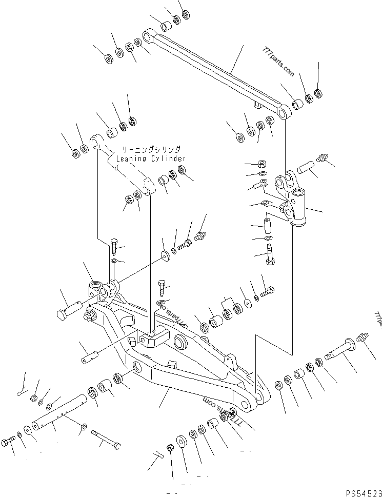 235 27 11531 Bushing 2352711531 Komatsu Spare Part 777parts