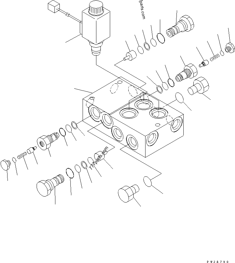 23B-61-32210 VALVE,SHUT OFF - 23b6132210 - Komatsu spare part