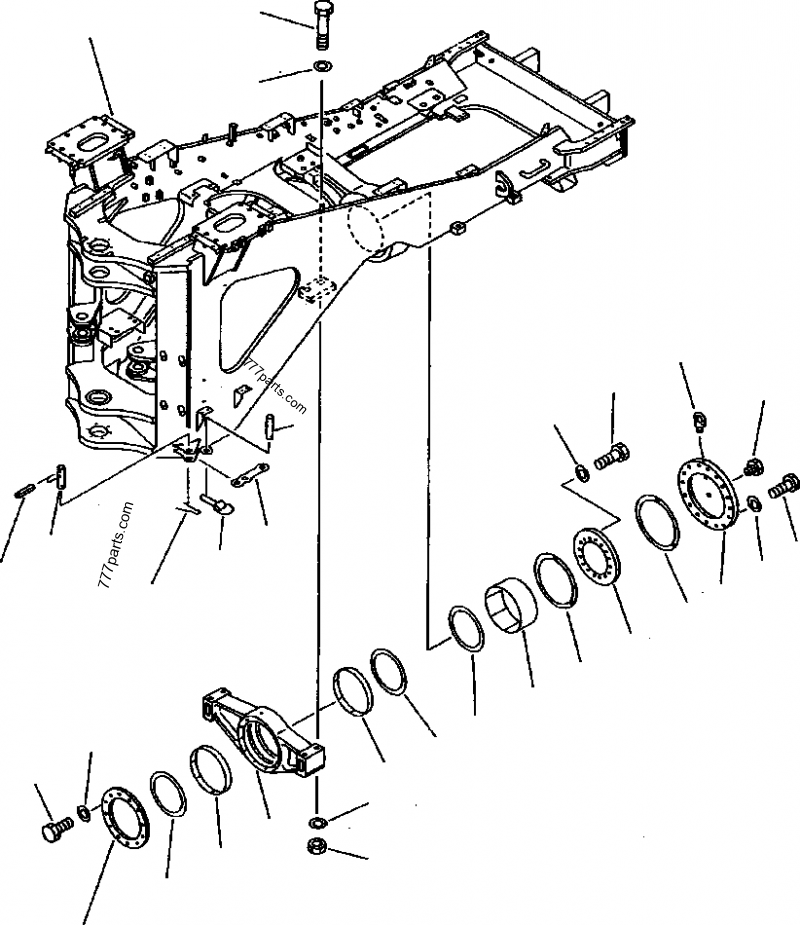 427-46-12122 SUPPORT, FRONT - 4274612122 - Komatsu spare