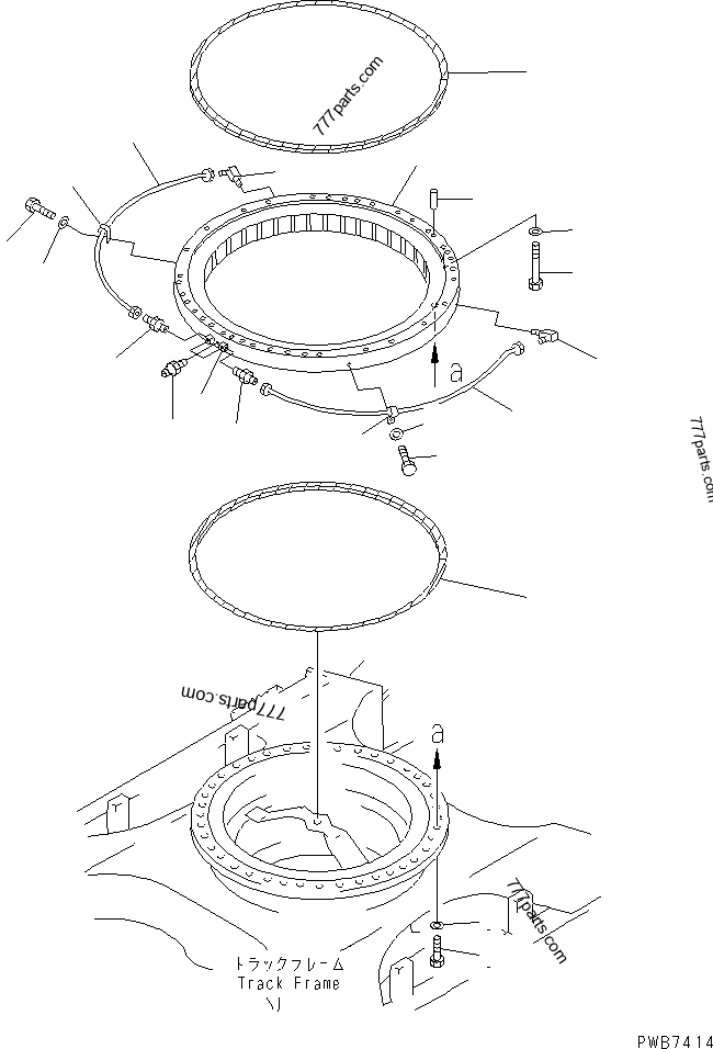 掛軸 42 01643-72460 Washer - 0164372460 - Komatsu spare part