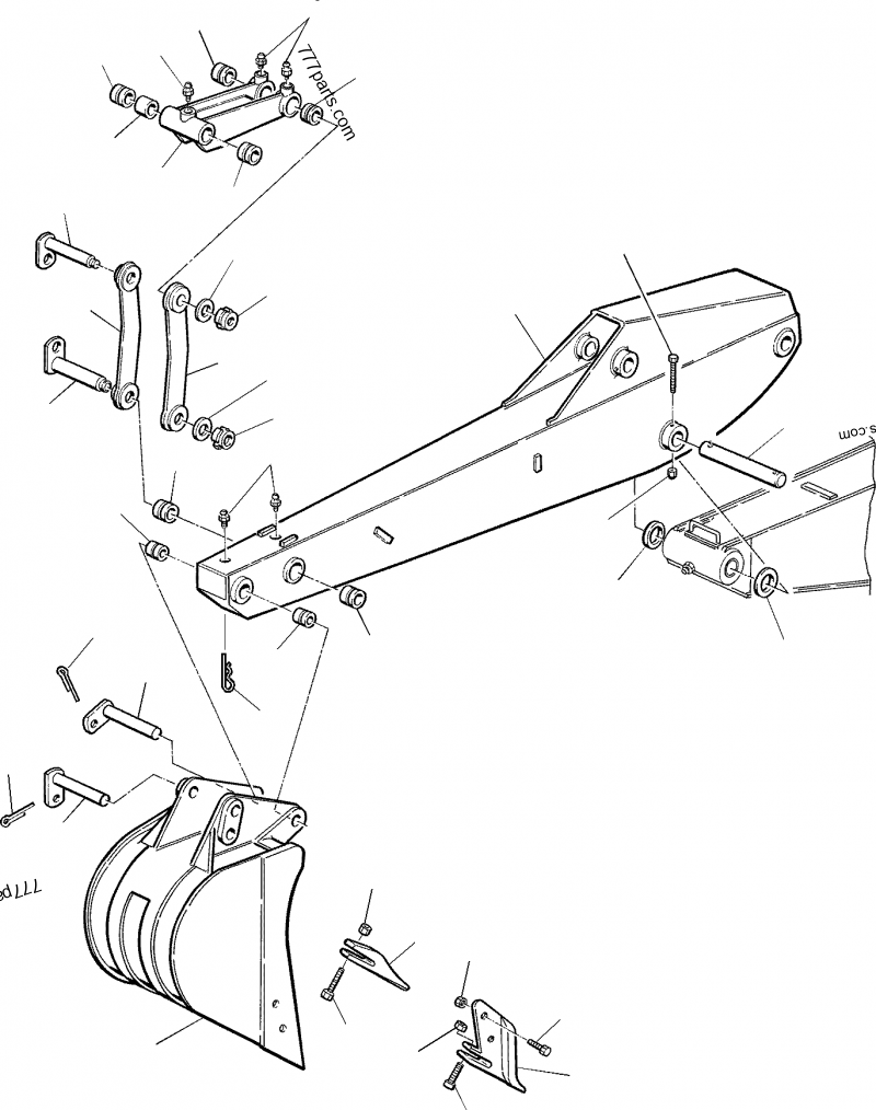 500217002 Bushing Komatsu Spare Part 777parts