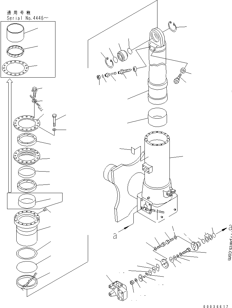561-50-61114 Cylinder - 5615061114 - Komatsu spare part | 777parts.com
